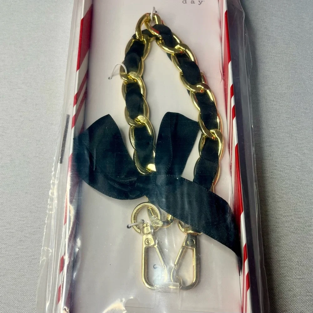 3/$15* Elegant Gold and Black Wristlet Strap for Phone